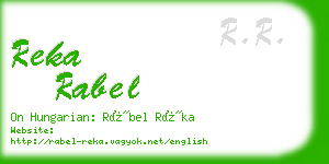 reka rabel business card